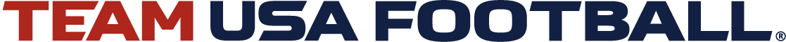 Team USA Football primary wordmark logo.